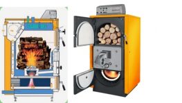 Cazan cu ardere prin gazificare a lemnelor