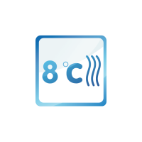 Temperatura de garda 8˚C